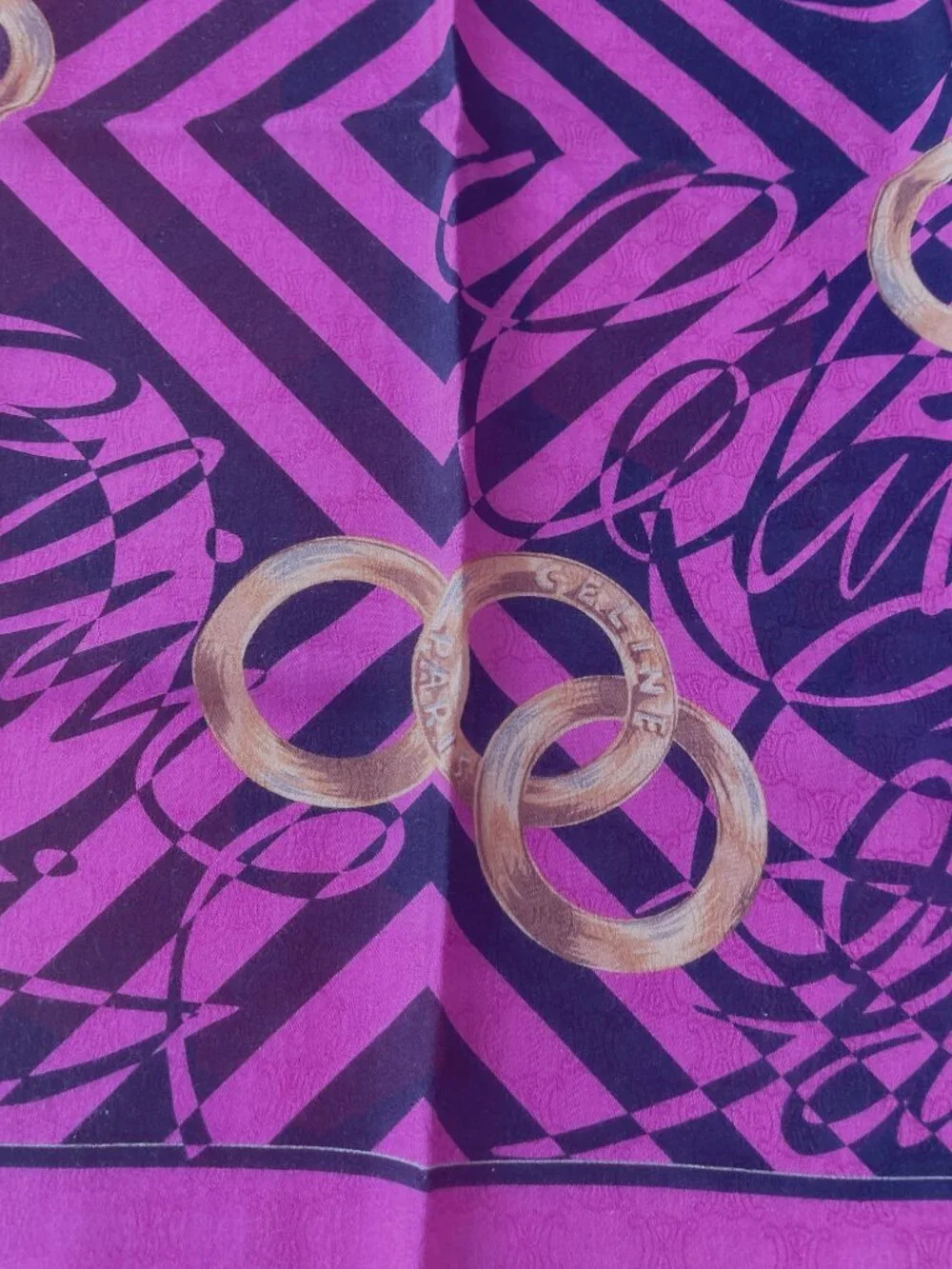 Vintage Celine Cotton Scarf